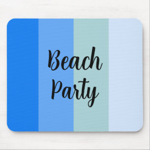 Mousepad Beach Vibes, Blue Stripes