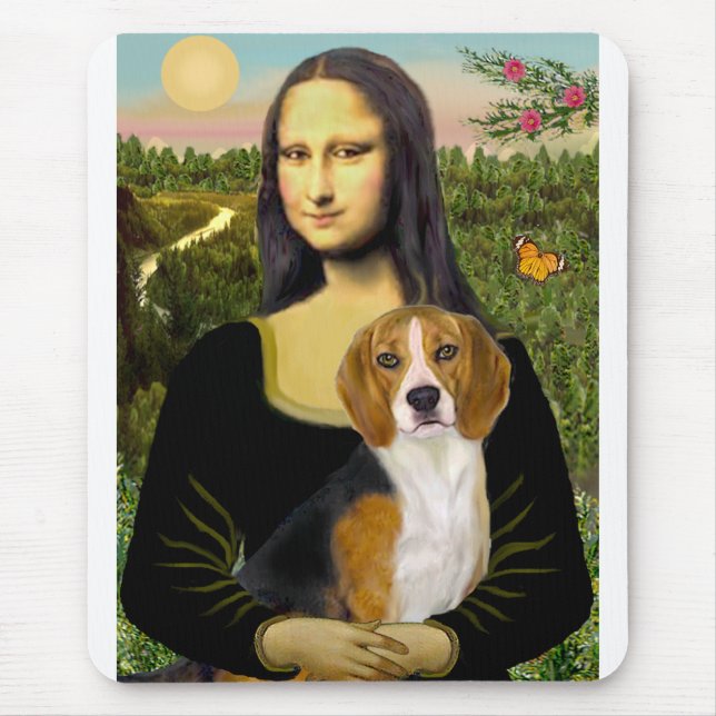 Mousepad Beagle 7 - Mona Lisa (Frente)