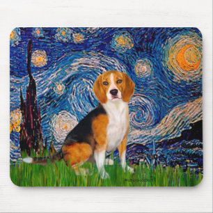 Mousepad Beagle 7 - Starry Night
