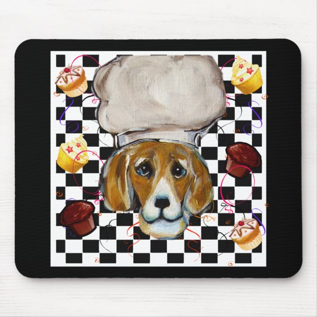 Mousepad Beagle Chef (Frente)