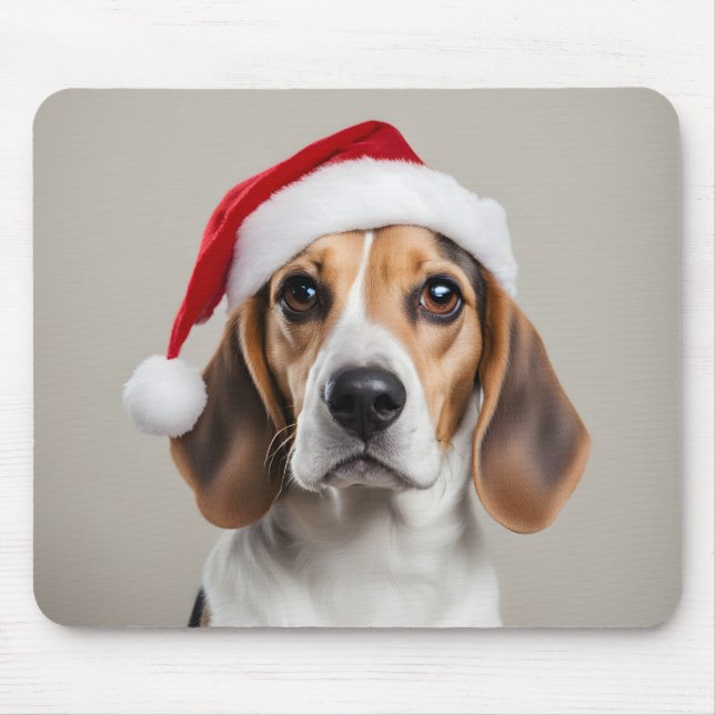 Mousepad Beagle Christmas (Frente)