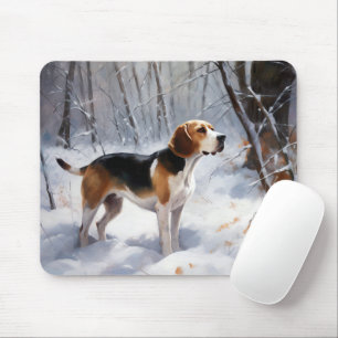 Mousepad Beagle Deixe-O Neve Natal