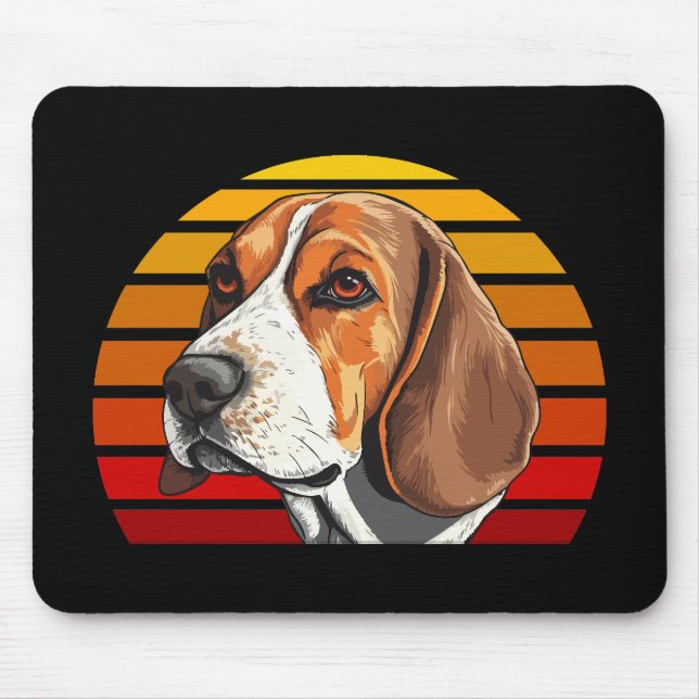 Mousepad Beagle do Sunset Retroativo (Frente)