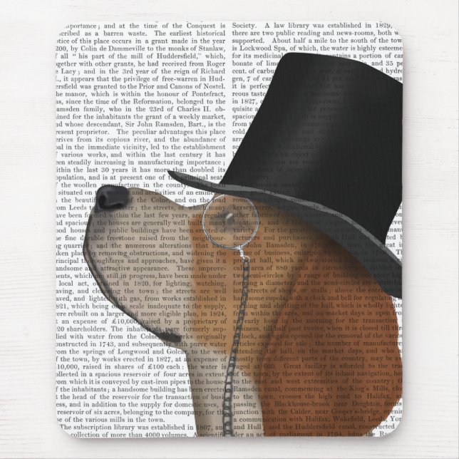 Mousepad Beagle, Formal Hound e Chapéu (Frente)
