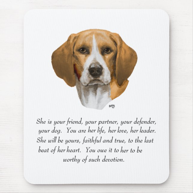 Mousepad Beagle Keepsaame (Frente)