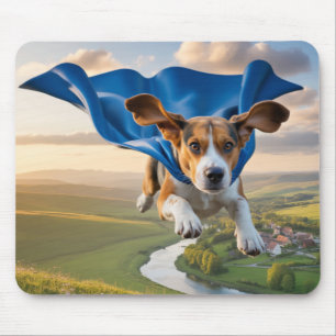 Mousepad Beagle Super-herói