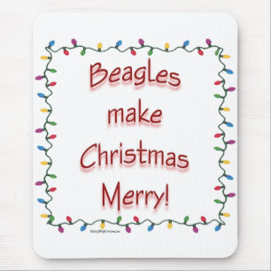 Mousepad Beagles fazem Feliz de Natal