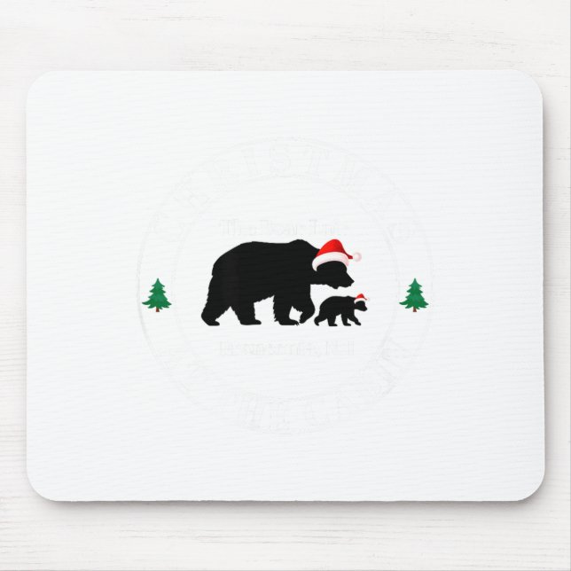Mousepad Bear Lair New Hampshire Christmas  (Frente)