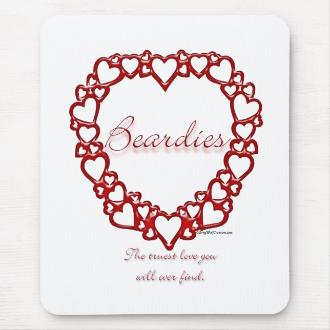 Mousepad Beardie True Love (Frente)