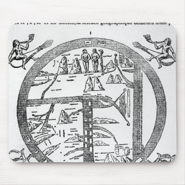Mousepad Beatus do mappamundi de Turin (Frente)