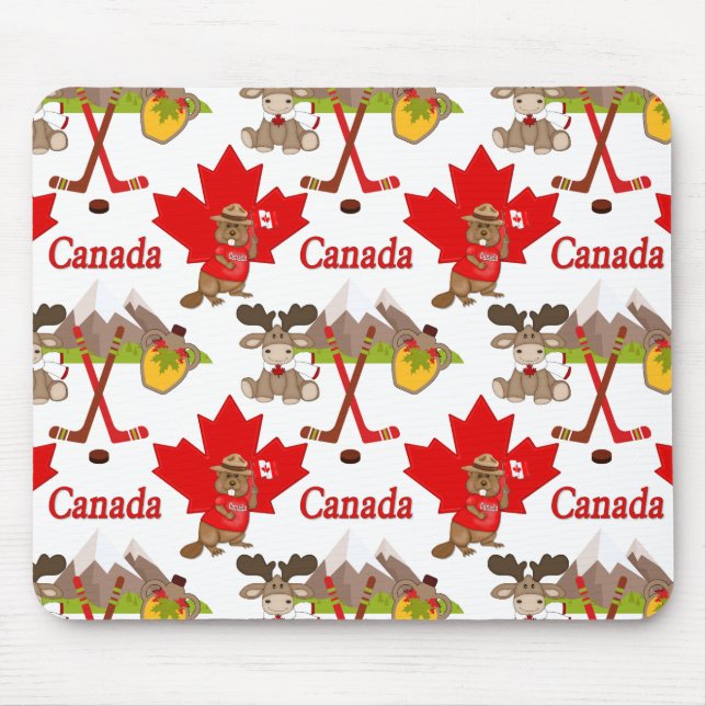 Mousepad Beaver orgulhosamente canadense (Frente)