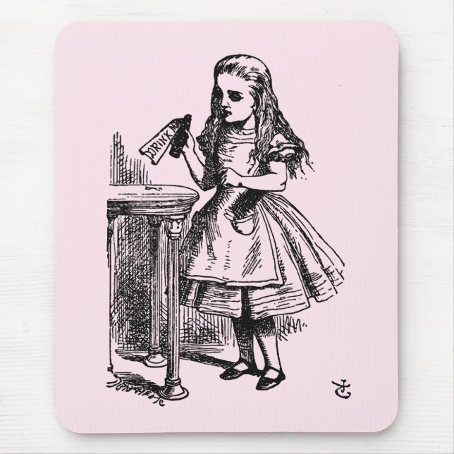 Mousepad Beba-me (Aventuras de Alice no País das Maravilhas (Frente)