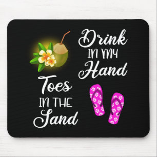Mousepad Beba Na Minha Mão, Dedos Na Areia