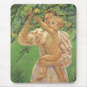 Mousepad Bebê Alcançando uma Maçã de Mary Cassatt