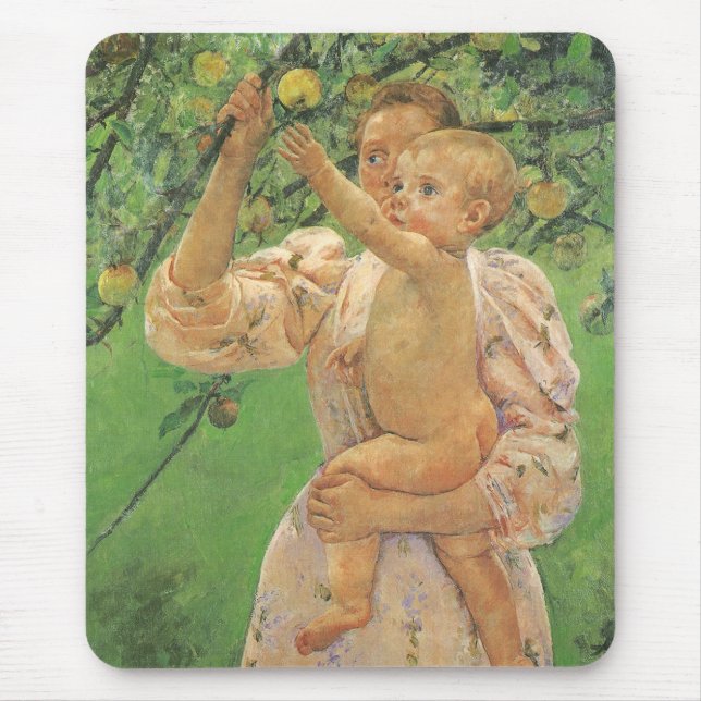 Mousepad Bebê Alcançando uma Maçã de Mary Cassatt (Frente)