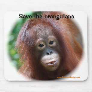 Mousepad Bebê bonito do orangotango