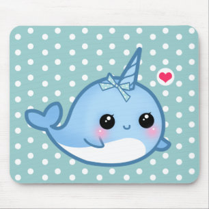Mousepad Bebê bonito narwhal