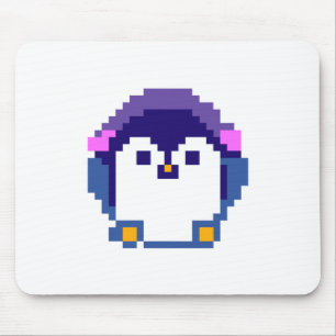 Mousepad Bebê de pinguim pixelado fofo