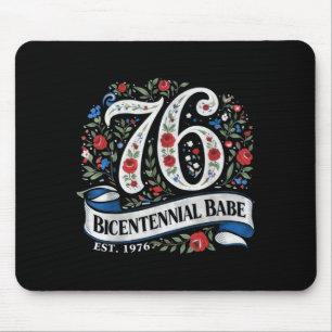 Mousepad Bebê do Bicentenário 50º Aniversário Mulheres Vint