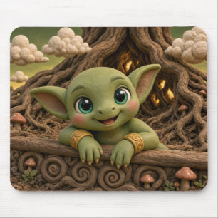 Mousepad Bebê Duende Fofo, Mitológico