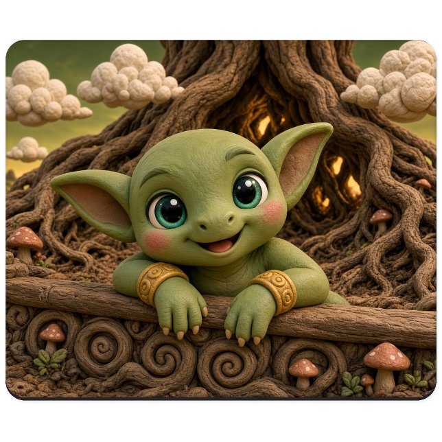 Mousepad Bebê Duende Fofo, Mitológico (Criador carregado)