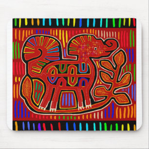 Mousepad Bebê Elefante Indiano Kuna - Arte Popular Mola