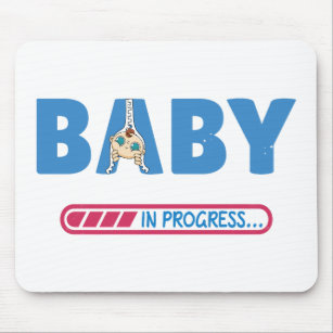 Mousepad Bebê em progresso cartão de visita