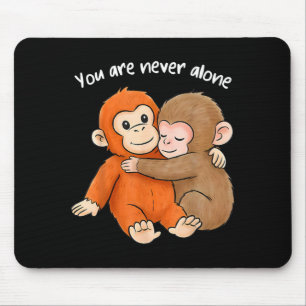 Mousepad Bebê macaco soco você não está sozinho