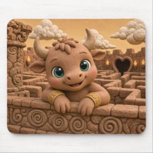 Mousepad Bebê Minotauro Fofo, Mitológico