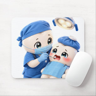 Mousepad Bebe Paciente Dentista Fofo Tapete de Rato