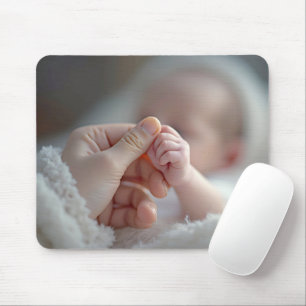Mousepad Bebê segurando uma mão adulta
