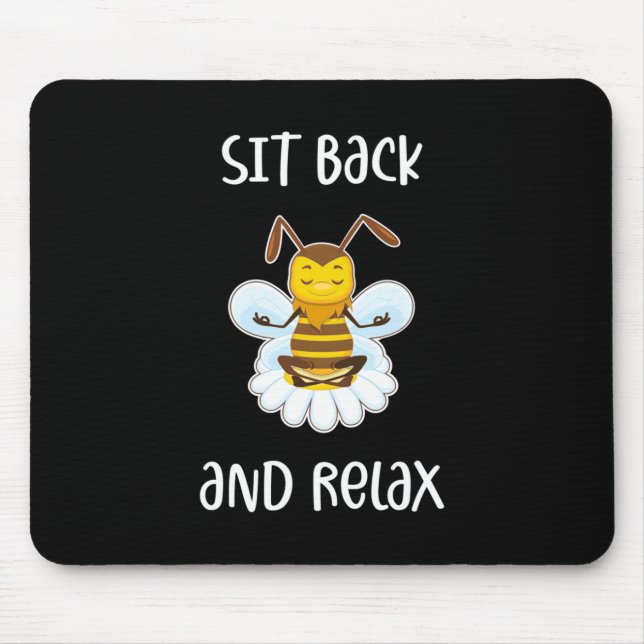 Mousepad Bebê Yoga Sente-Se E Relaxe (Frente)
