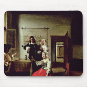Mousepad Bebendo com soldados, 1658 da mulher