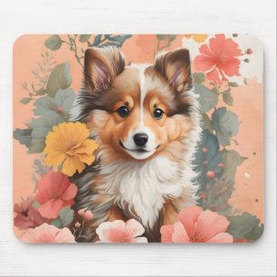 Mousepad Bebês-Cons Cachorro de abelha Shetland