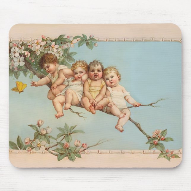 Mousepad Bebês de Árvore Superior (Frente)