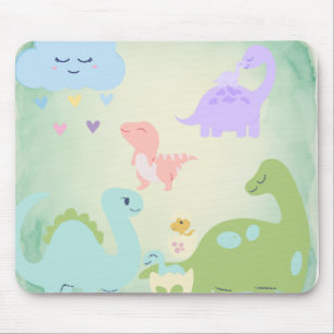 Mousepad Bebês Dinossauros Fofos