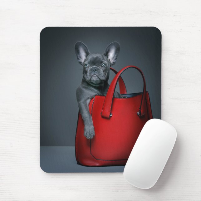 Mousepad Bebês Mais Pobres | Bulldog Francês no Handbag (Com mouse)