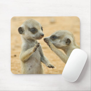 Mousepad Bebês Mais Pobres Dois Jovens Meerkats