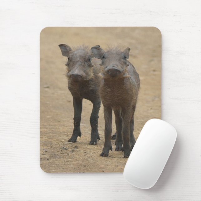 Mousepad Bebês Mais Pobres | Dois Jovens Warthogs (Com mouse)