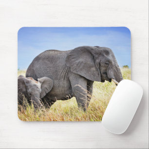 Mousepad Bebês Mais Pobres   Elefante Africano e Mãe