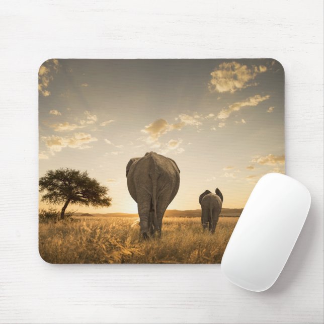 Mousepad Bebês Mais Pobres | Elefante, Vitelo e Mãe (Com mouse)
