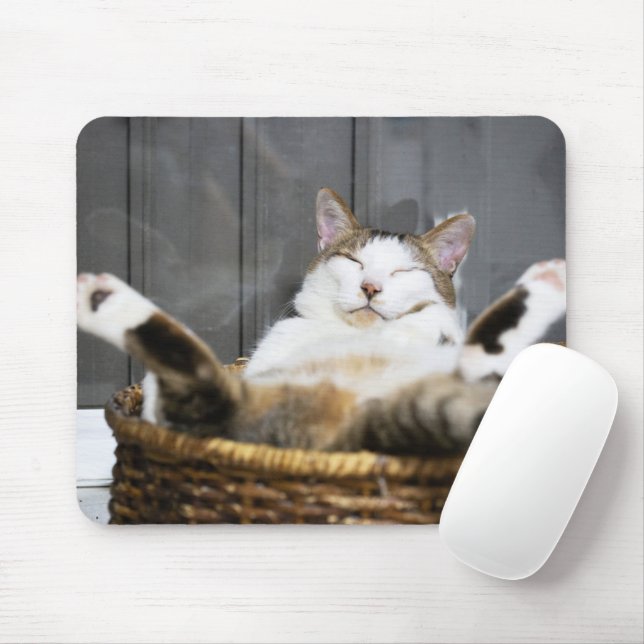 Mousepad Bebês Mais Pobres | Gato na cama (Com mouse)