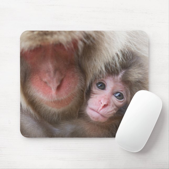 Mousepad Bebês Mais Pobres | Macaco-neve (Com mouse)
