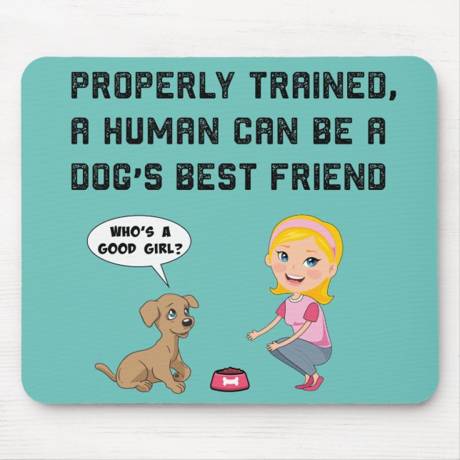 Mousepad Bebida melhor amiga do cão (Frente)