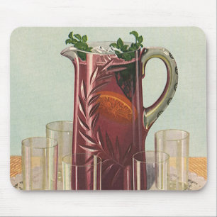 Mousepad Bebidas e Drinks Vintage, Jarra de Sangria