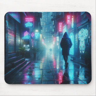 Mousepad Beco chuvoso de Hologramas