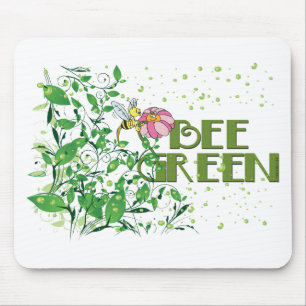 Mousepad Bee Green