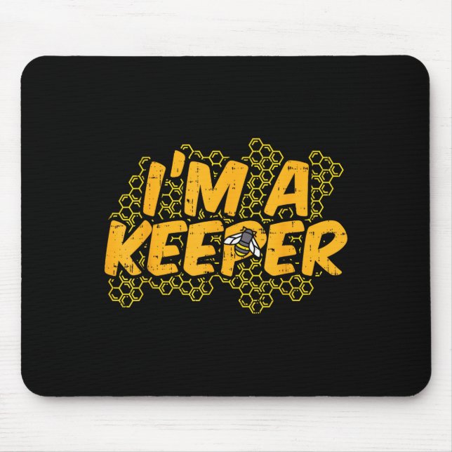 Mousepad Bee-keeper Funny Beekeeng Pun Humor Honey Aarist G (Frente)