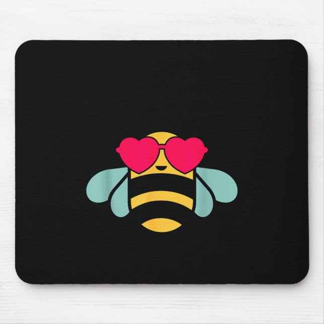 Mousepad Bee-shirt Girls Bumble Bee Kind Toddler Kids Cute  (Frente)