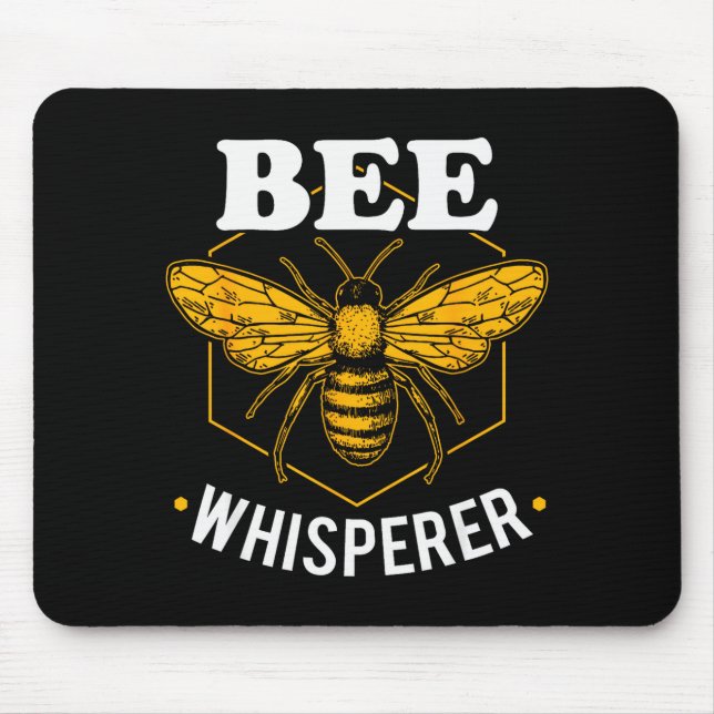 Mousepad Bee Whisperer - Funny Beekeeng &amp; Beekeeper  (Frente)